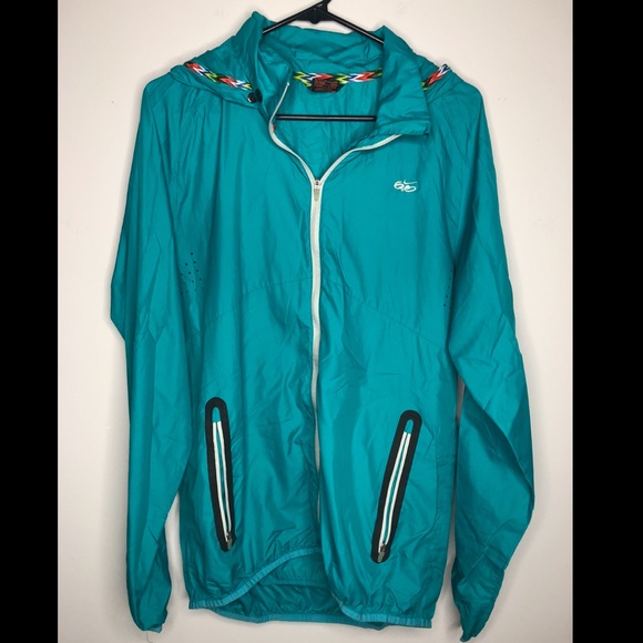 turquoise nike windbreaker